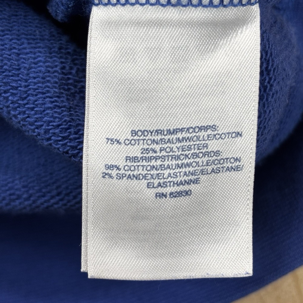 Lands End Serious Sweats Womens Crewneck Dandelion Blue Sweatshirt Sz L 14-16 - Picture 5 of 9
